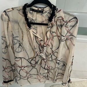 Beautiful Sheer Zara Blouse